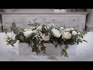 Rose and Ivy Table Arrangement Floristry Tutorial