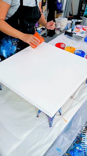 Colorful Rainbow Painting Process | Artistic Satisfaction