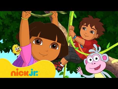 Dora la Exploradora | Dora y Diego: ¡primos al rescate! 💥 240 min | Nick Jr. en Español