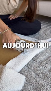 Retapisser une chaise 🪑 C’est la seconde fois que je retapisse une chaise, et c’est vraiment trop satisfaisant, j’adore! J’ai envie de rénover toutes les chaises que je vois maintenant. aha 😂 Prix chaise : 10€ Prix tissu : 6€ Liste du matériel : Tissu : “Bouclette velour” Il existe des centaines de tissus, vous trouverez à coup sûr votre bonheur. Agrafeuse Étapes pour retapisser une chaise : - Retirer le skaï sans l’abîmer pour s’en servir de patron. J’ai utilisé un tournevis et une pince. - D