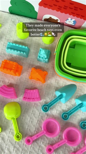 3packs beach toy set🌊☀️If you’re planing beach days with kids, this travel sand toy set with a Collapsiable bucket and mesh bag maxes everything easier!!#beachtoys #sandtoys #summermusthave #toddlermom #dreamontoys
