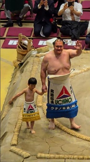 北勝富士愛息と最後の土俵入り【北勝富士断髪式】#相撲 #断髪式#北勝富士