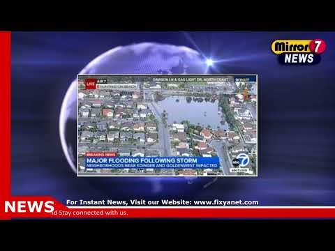 Huntington Beach Flooded as Southern California Storms Soak the Region