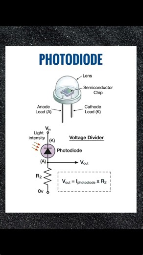 #shorts 🌞🔌 Photo Diode Sensor Explained Simply!⚡📸 What is a Photo Diode? | Quick Electronics Guide