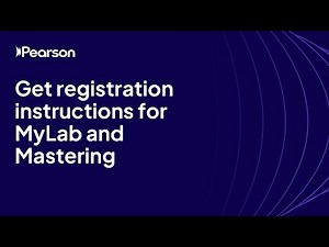 How to get registration instructions for MyLab and Mastering