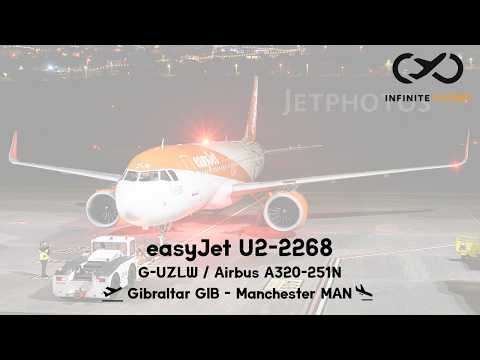 Infinite Flight // easyJet A20N U2-2268 // Gibraltar GIB - Manchester MAN