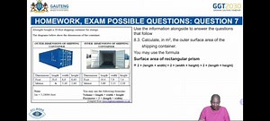 Abongile bought a 20-foot shipping container for storage.The d... | Filo