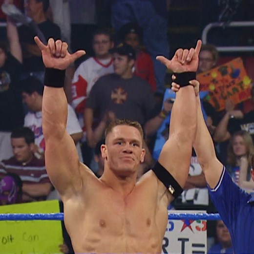 1.1M views · 15K reactions | John Cena got in the Olympic spirit by leading a squad into the unique Summer Games Relay Match on WWE SmackDown in 2004! #SummerOfCena | WWE | Facebook