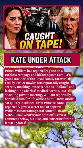 BREAKING: Camilla’s Grandson Faces Royal Fallout After Alleged Attack On Princess Kate