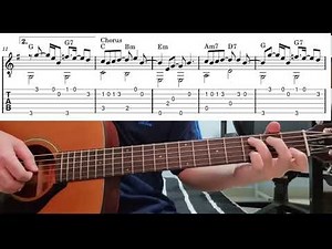 I Will (The Beatles) - Easy Fingerstyle Guitar Playthrough Tutorial Lesson With Tabs
