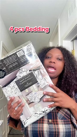 Stylish 4pcs Marble Effect Bedding Set