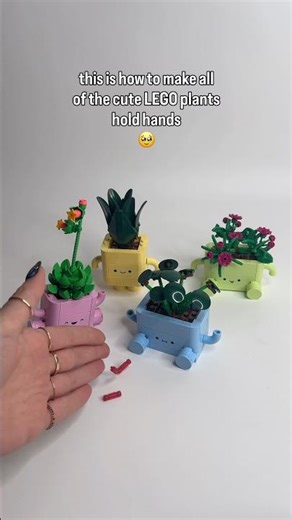 How to make all the cute LEGO plants hold hands! 🙌🏼 🪴🪷 #legoplants #legomoc