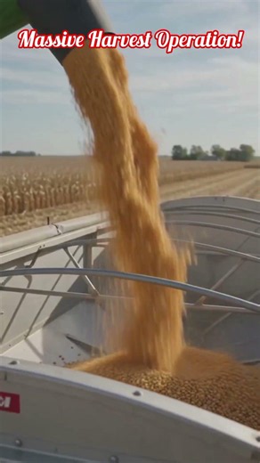 Epic Harvest! Multiple Combines & Grain Trucks Working Together 🚜🌾 #farming #agriculture #farming