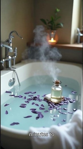 lavender bath for relaxing and sleep