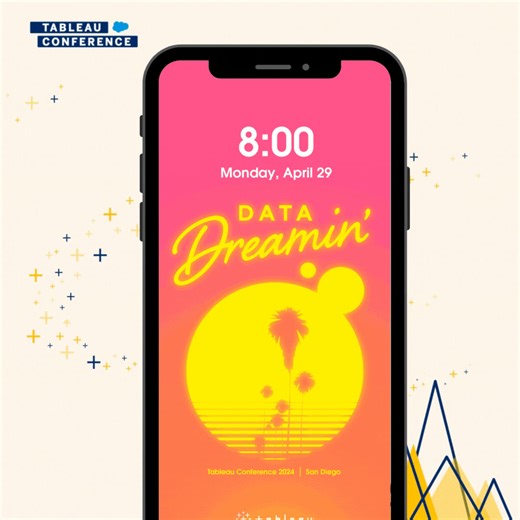 Data dreamin' of #Data24. Snap your favorite Tableau Conference mobile wallpaper. ⬇️ | Tableau Software