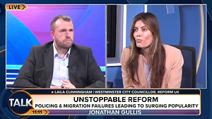 Reform UK councillor Laila Cunningham tells Jonathan Gullis that foreign criminals should be deported to foreign prisons. "We will not put the human rights of prisoners above the human rights of British people." | TalkTVUK