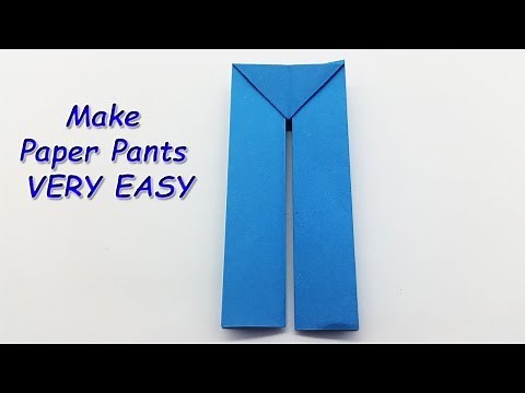 How to Make Paper Pants - Easy Origami Crafts - Best Paper Pant making tutorial