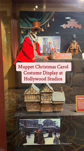 Hollywood Studios has a costume display from “The Muppet Christmas Carol”! It’s a small collection, but I’m just happy to see this movie getting some love! 🕯️ #muppets #muppetchristmascarol #hollywoodstudios | The Disney Fashionista