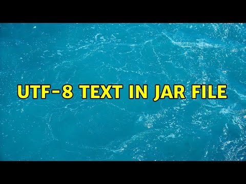 UTF-8 text in jar file