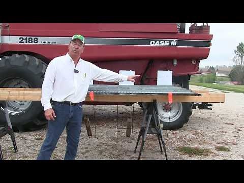 Marion Calmer on Setting a Combine's Top Sieve (Detailed)