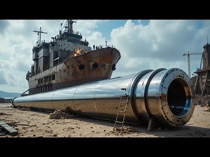 How the world's largest ship shafts are made | unbelievable process