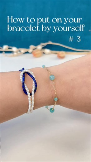 ✨ Comment mettre un bracelet toute seule ? Il suffit juste d’un fil ! #astucebijoux #jewelryhack #bracelethack #jewelrytips #diyhack | France Perles