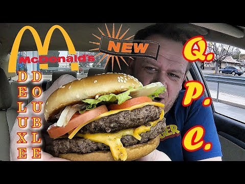 McDonald's ⭐DELUXE DOUBLE QUARTER POUNDER w/CHEESE⭐ Food Review!!!