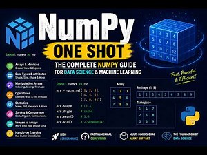 NumPy Complete Tutorial in One Shot | Learn NumPy for Python, Data Science & Machine Learning