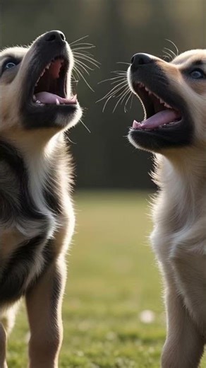 Adorable Puppy Tries to Howl with Older Dogs | Cute Puppy Howling Compilation