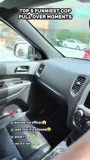 TOP 5 FUNNIEST POLICE PULL OVER MOMENTS!! #funny #memes #viral #shorts