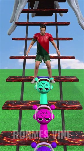 Ronaldo Play Music Rainbow 😅 #shortsvideo #animation #roblox #minecraft #scaryteacher3d