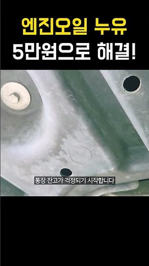 Engine oil leak repair cost: 50,000 won