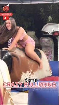 Sunday Special Benidorm Mechanical Crazy Bullrding For Women #bullriding #rodeo #bullride #bullride
