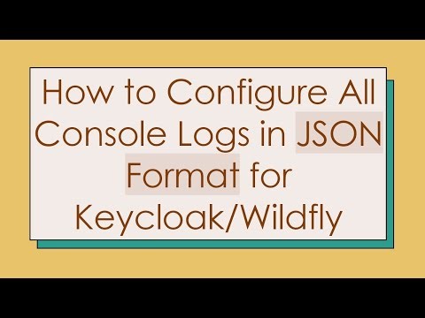 How to Configure All Console Logs in JSON Format for Keycloak/Wildfly