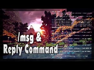 [Tutorial] /Msg /reply Command #69 SKRIPT