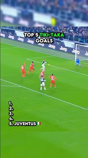 Top 5 Tiki Taka Goals 🤹‍♂️