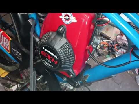 "Motorized Bicycle Engine" - "Honda GXH50" - "With Phantom 85 Muffler"
