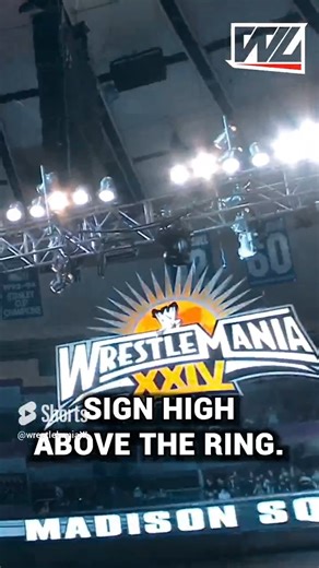 Pointing at WWE Wrestlemania Sign Started Here 😲 | Wrestlelamia.com