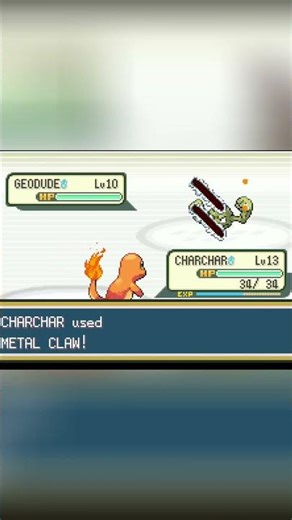 Master Pokémon Battles: Charmander vs. Geodude Strategy! #shorts