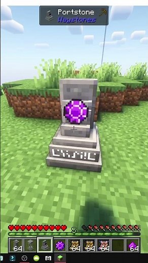 HOW TO USE One-Way Port Stones in Waystones MINECRAFT