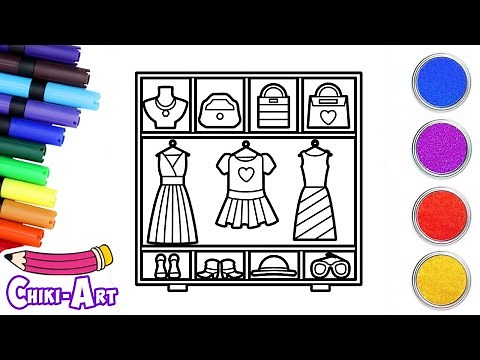 🧥 Draw a Stylish Closet | Cute Art for Kids ✏️ | Chiki Art