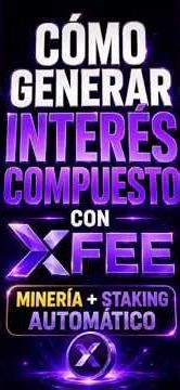 ⚙️ Cómo generar interés compuesto con XFEE usando minería + staking automático 🔥