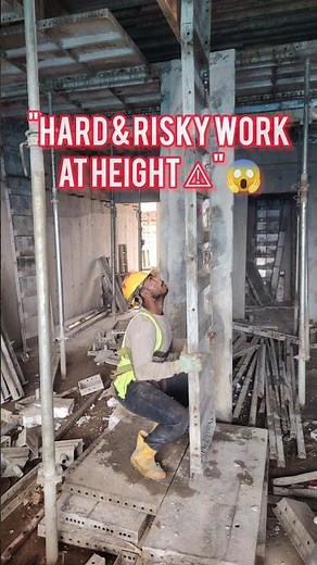 Risky Aluminium Work ⚠️#shorts #trending #construction #foryou