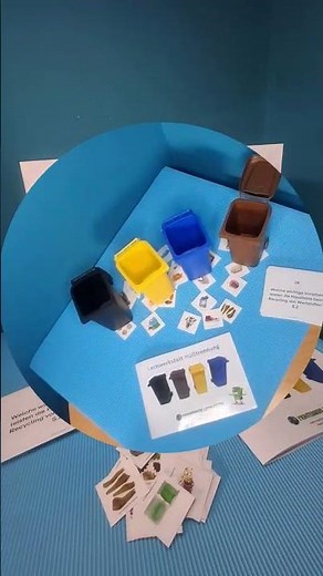 Die hungrige Mülltonne - Lernwerkstatt Mülltrennung #montessorimaterial #montessori #grundschule