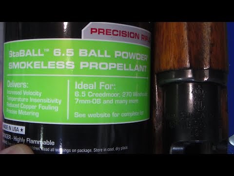 Reloading for the M96 Swedish Mauser with Winchester 6.5 StaBall Powder