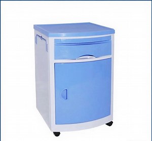 [Hot Item] Cabinet Bed Stand ABS Steel Hospital Bed Accessory Side