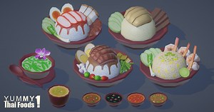 Yummy Thai foods 1 | 3D Food | Unity Asset Store
