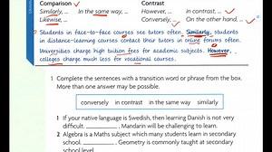 Compare and contrast Essay 书写