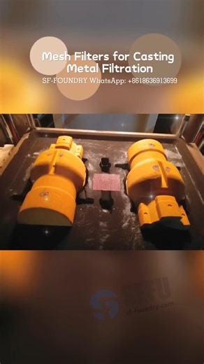High-Performance Casting Fiber Filter Mesh for Molten Metal Filtration #foundry #casting #aluminum