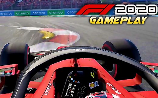 【aarava】F1 2020 越南河内赛道实机画面，官方法拉利勒克莱尔演示 & aarava开雷诺演示